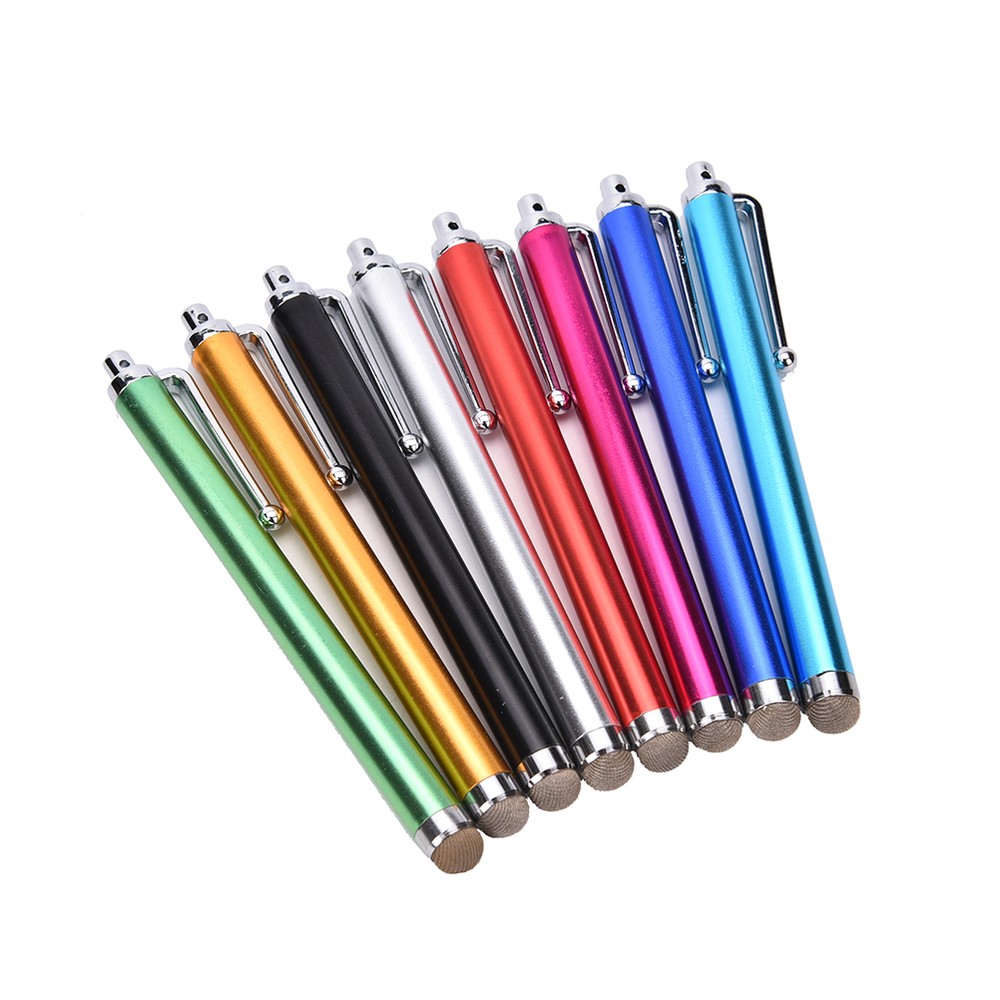 2Pcs Metal Mesh Micro-Fiber Tip Touch Screen Stylus Pen For Smart *a5
