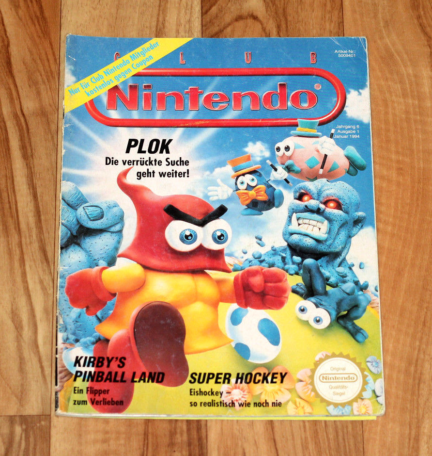 1994 Club Nintendo Magazine featuring Final Fantasy Mystic Quest Zelda and Kirby's Dream Land
