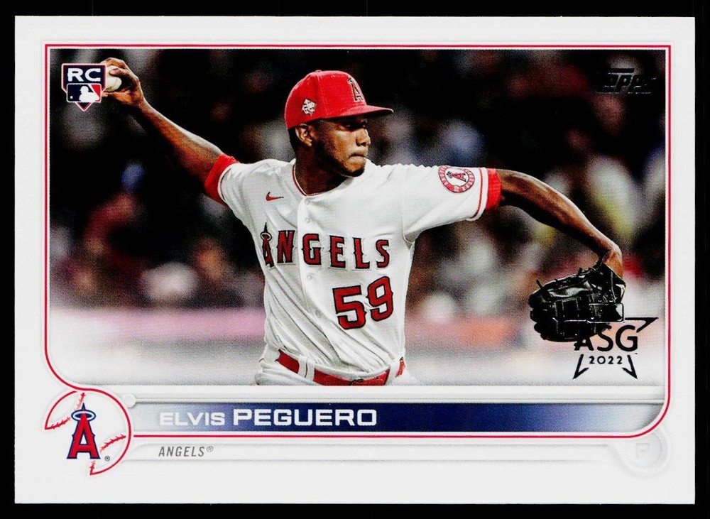 Elvis Peguero 2022 Topps All-Star Game Stamped #541 LA Angels Rookie Card