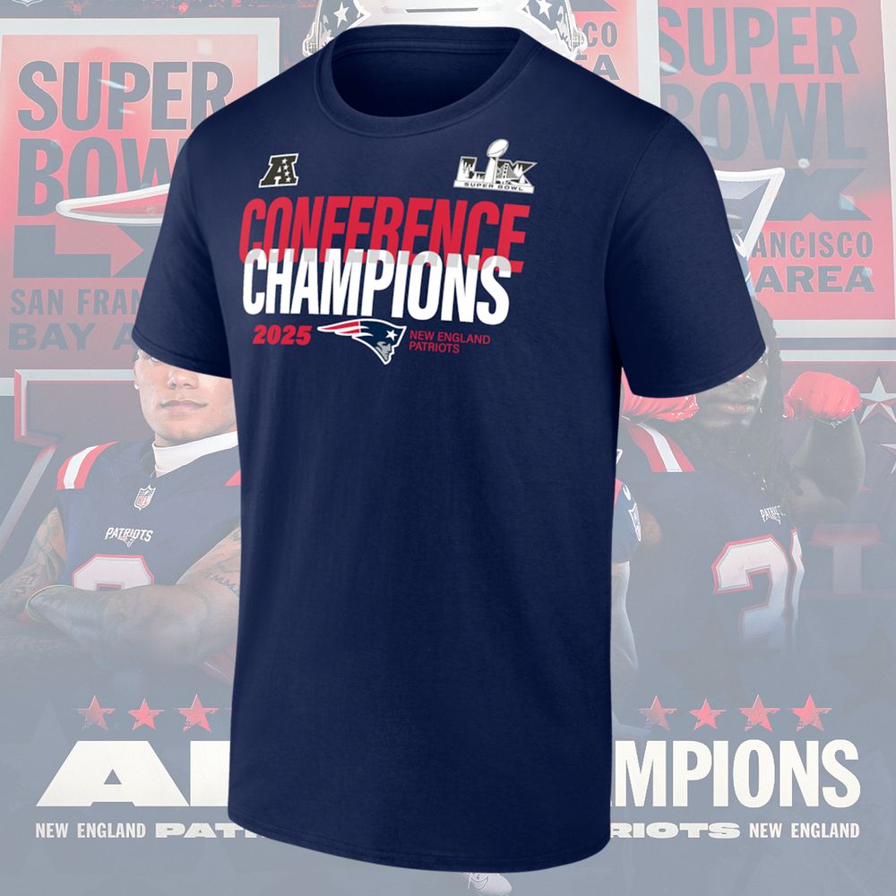 New England Patriots 2025 AFC Champions T-Shirt
