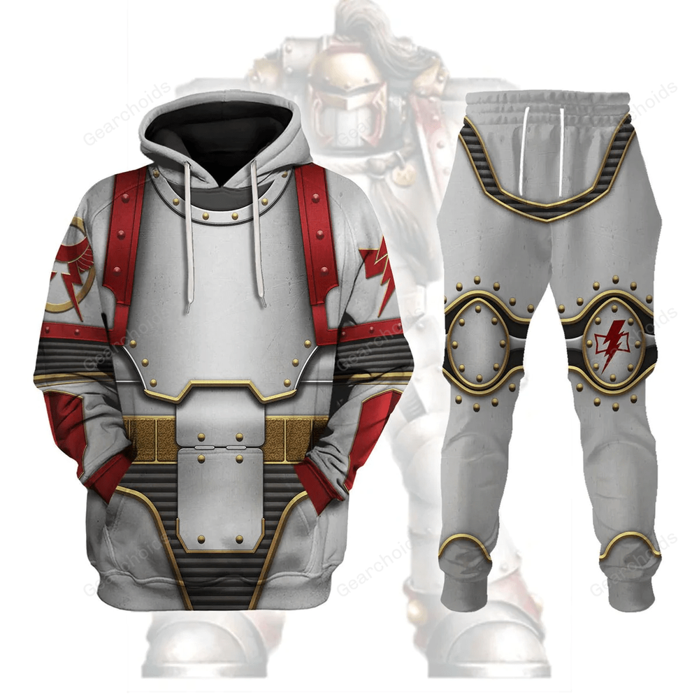 White Scars Mark III Power Armor Cosplay Hoodie Sweatshirt