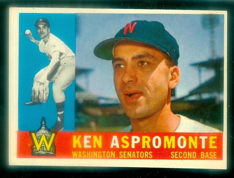 1960 Topps #1114 Ken Aspromonte Baseball Card EXMT Condition