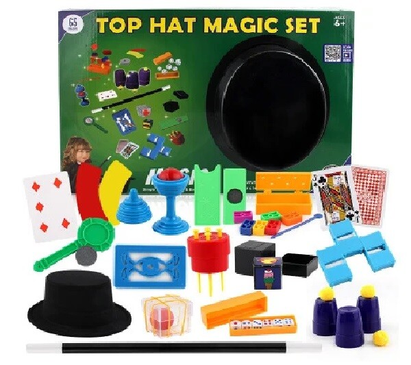 Abracadabra Magic Tool Box with 65 Props and Spell Instructions for Tricks-image