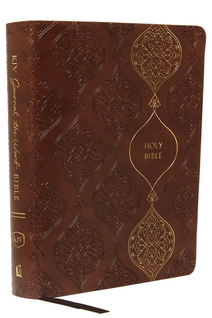 Kjv, Journal The Word Bible, Imitation Leather, Brown, Red Letter Edition, ...