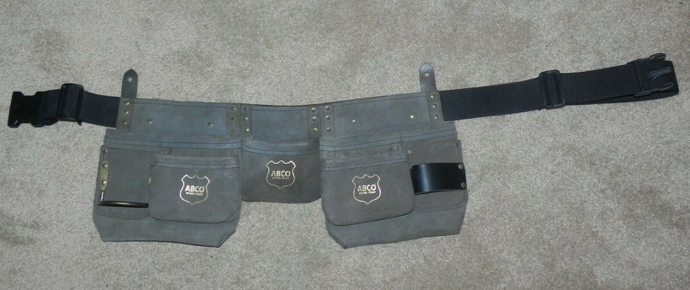 ABCO Leather Carpenter Framer Tool Belt with Free Shipping-image
