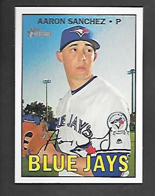 Aaron Sanchez 2016 Topps Heritage SP #722 Toronto Blue Jays-image