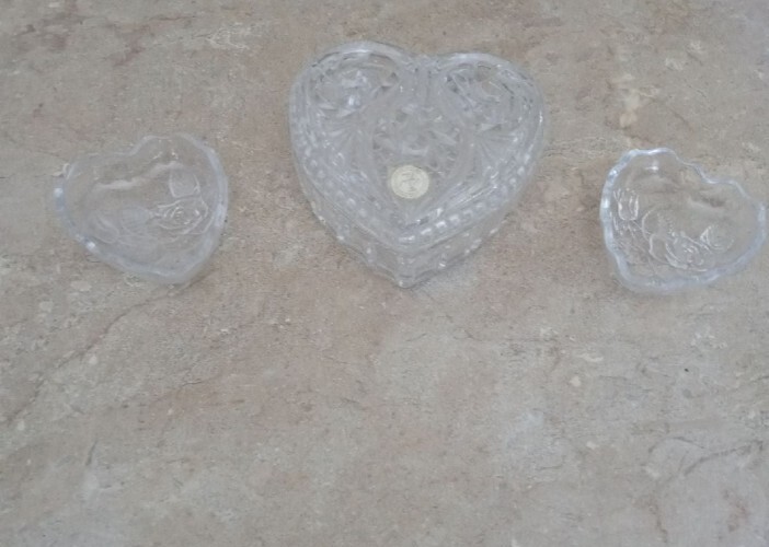 Crystal heart set-Valentine Gift