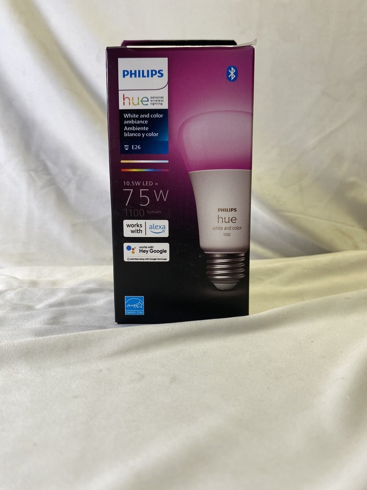*NEW* Philips Hue White and Color Ambiance A19 LED Smart Light Bulb (563254) 75W
