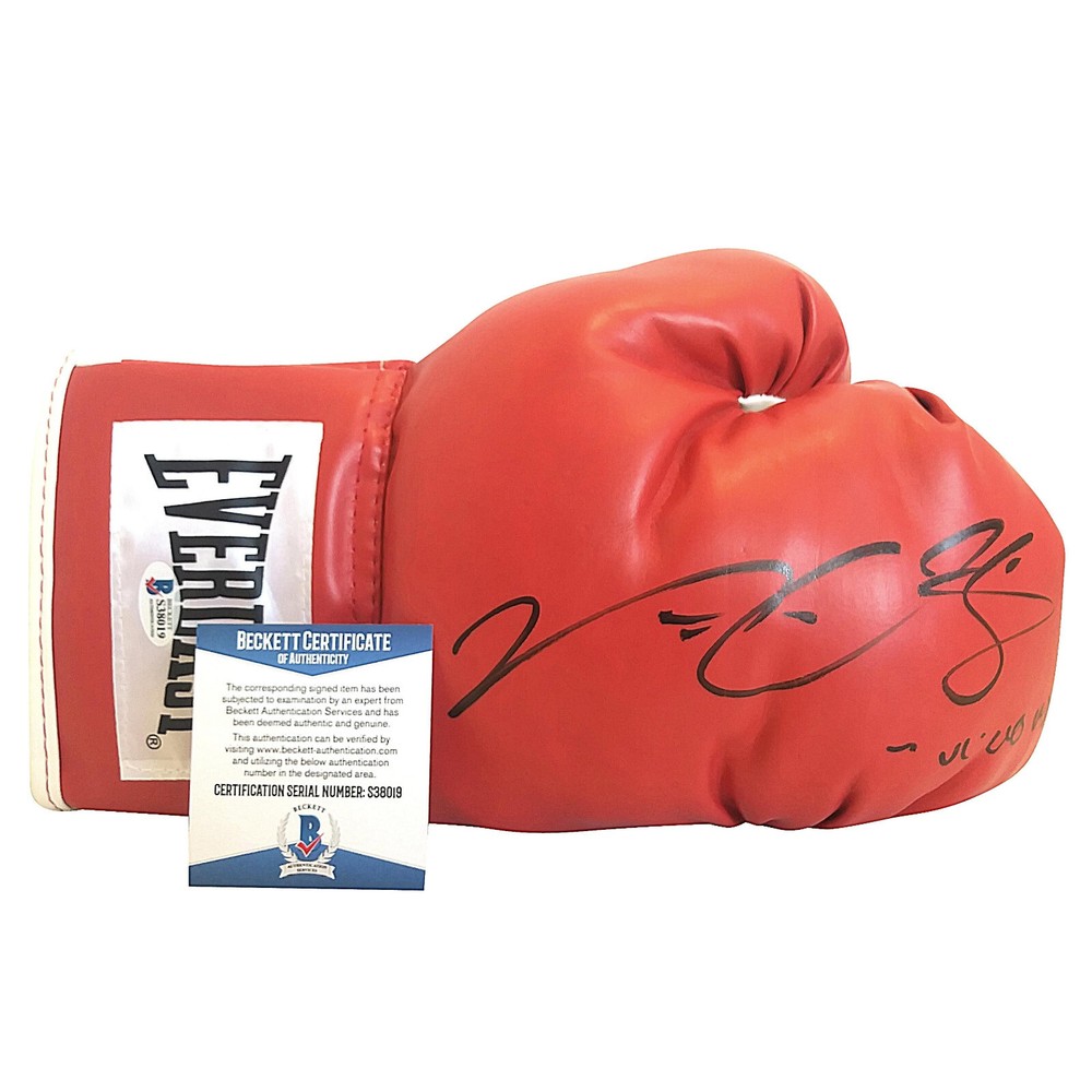 Victor Ortiz Signed Boxing Glove Everlast Beckett Auth Autograph COA Proof Photo