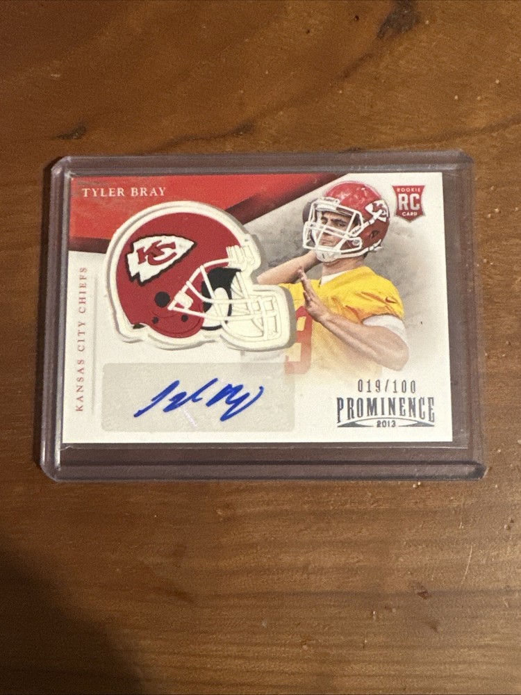 2013 Panini Prominence - Rookie Helmet Signatures #193 Tyler Bray /100 (AU, RC)