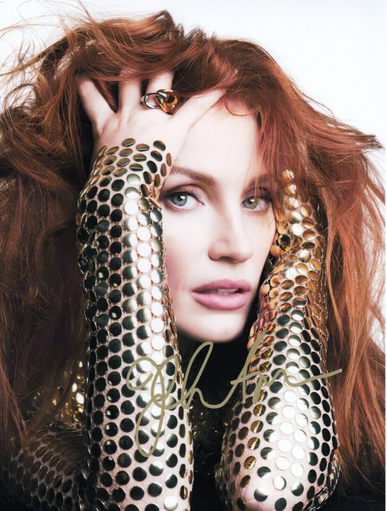 Jessica Chastain Signed Auto 8 x 10  Photograph