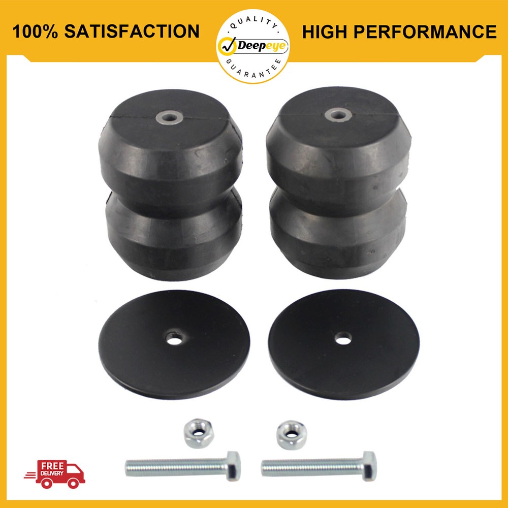 NEW Rear Suspension Rubber Air Helper Spring Kit For Chevy GMC 1500 Pickup Truck