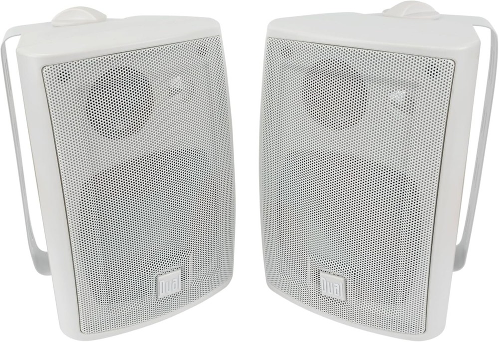 All-Weather 4-Inch Outdoor Speakers for Easy Setup and Rich Stereo Sound