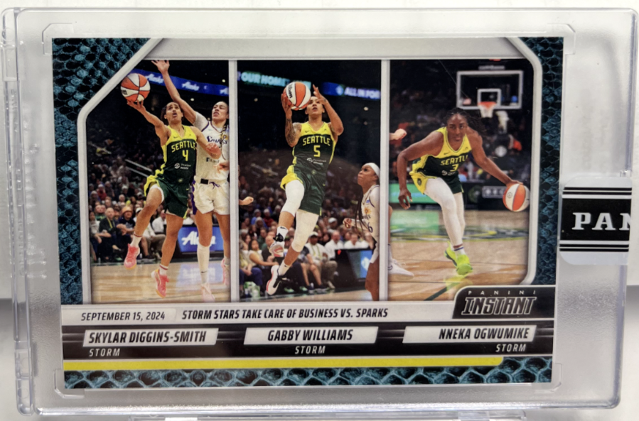 Skylar Diggins-Smith/Gabby Williams/Nneka Ogwumike Panini Instant BLUE VIPER 1/1