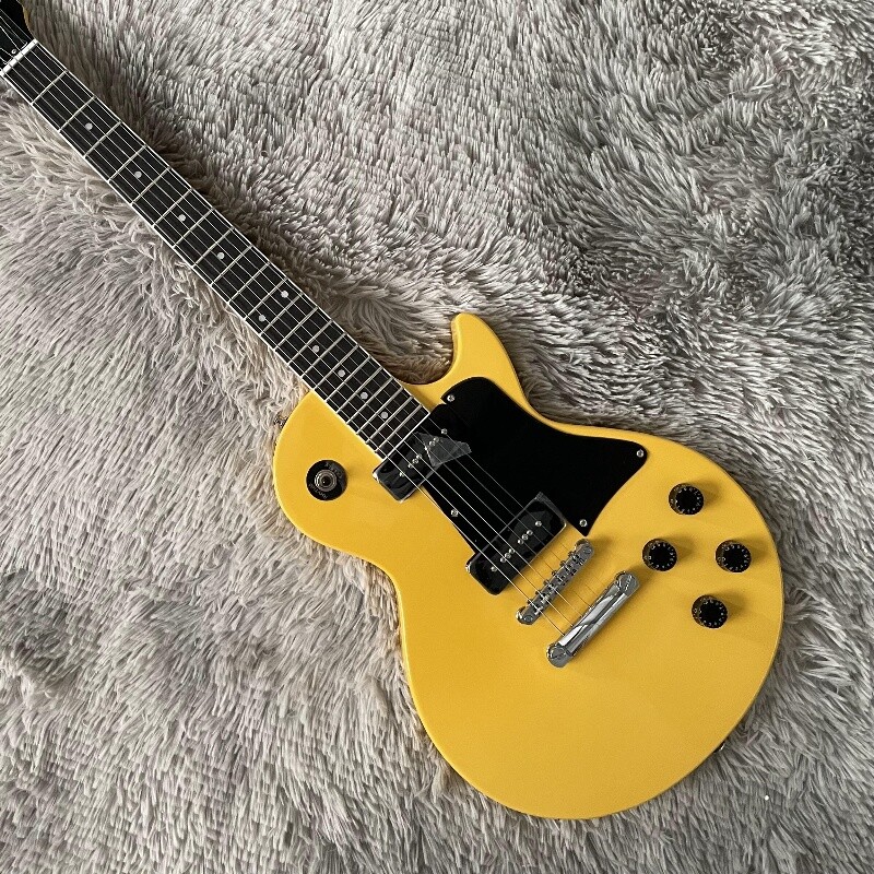 Factory LP Special TV Yellow Electric Guitar P90 Mahogany Body Black Pick Guard