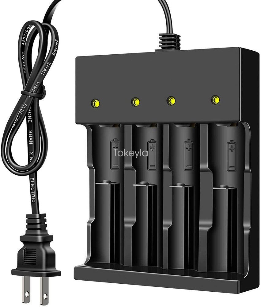 Universal Charger 4 Slot for 3.7v Li-ion 14500 16340 26650 Rechargeable Battery