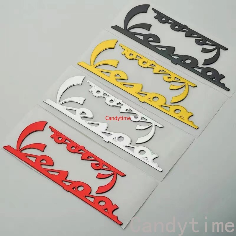 Motorcycle 3D Fuel Tank Emblem Decal Sticker For Vespa GTS300 GTV125 200 250