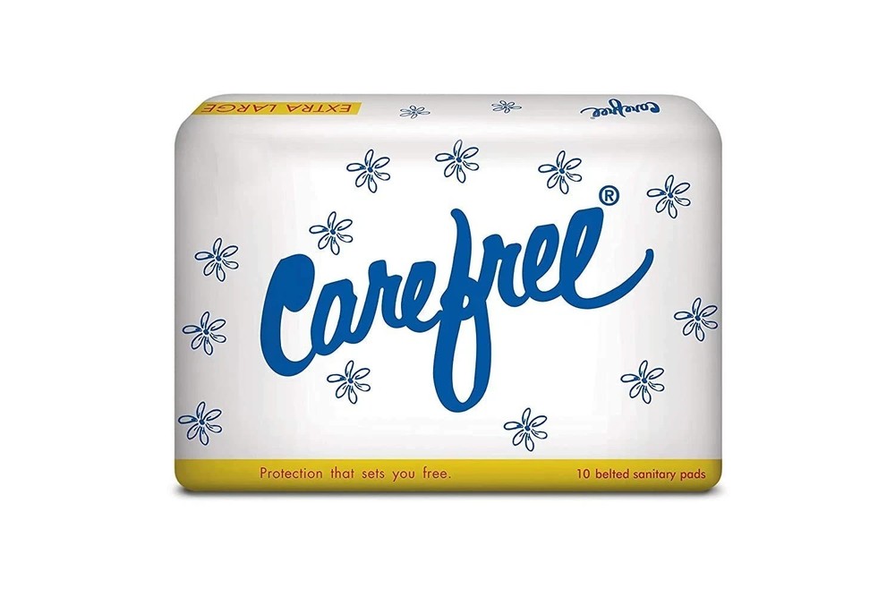 Carefree Sanitary Belted Pads Regular / Extra Large Size