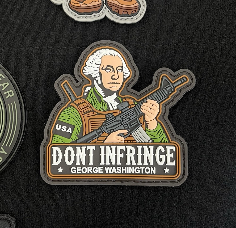 Tactical George Washington Patch PVC Rubber Morale Patch