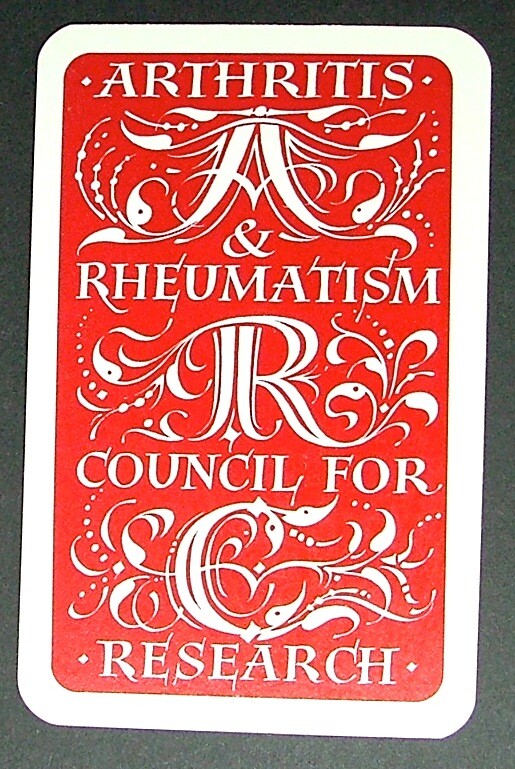 1 x Joker playing card ARC Arthritis & Rheumatism Council for research AD 297