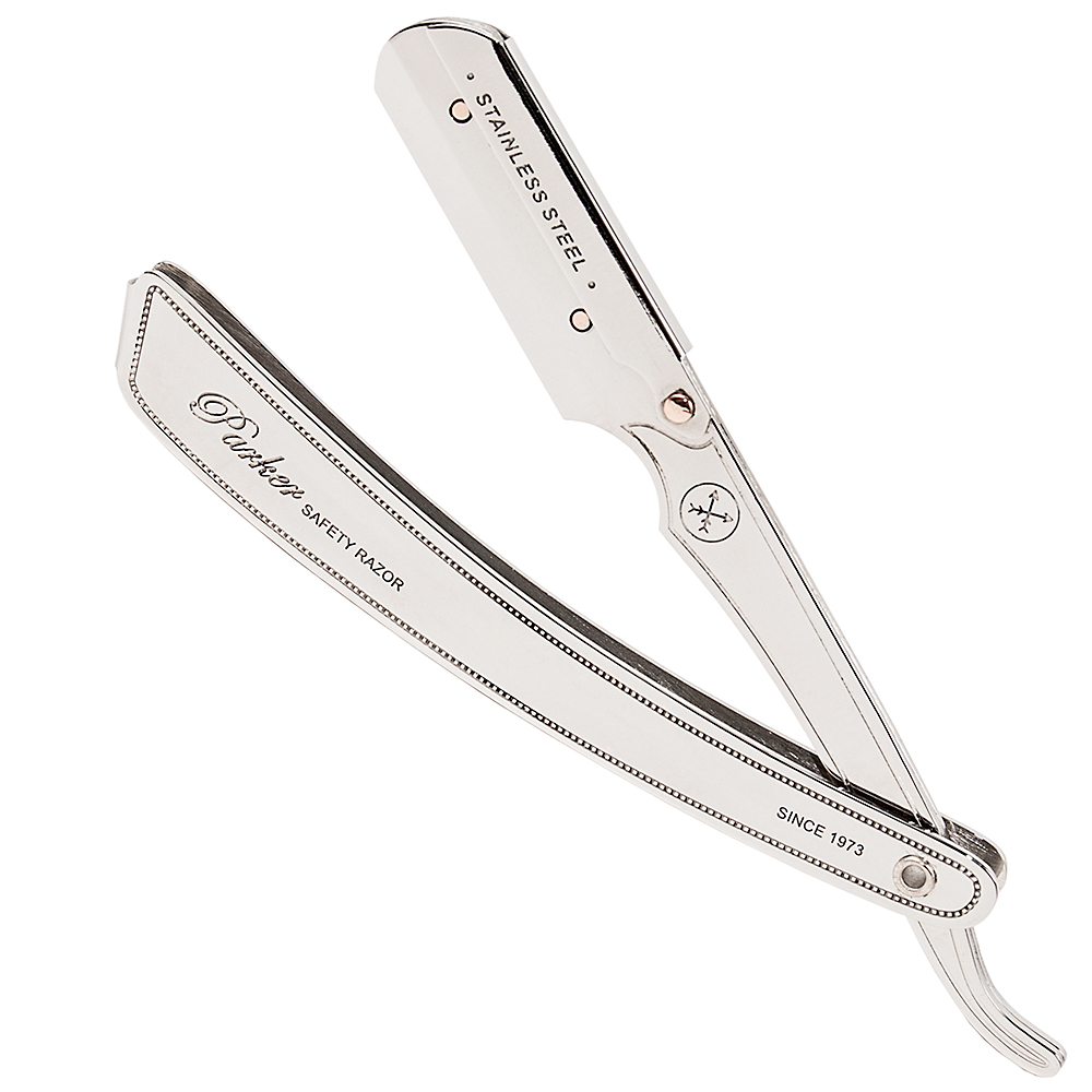 Parker SRX Heavy Duty Professional Stainless Steel Straight Edge Barber Razor
