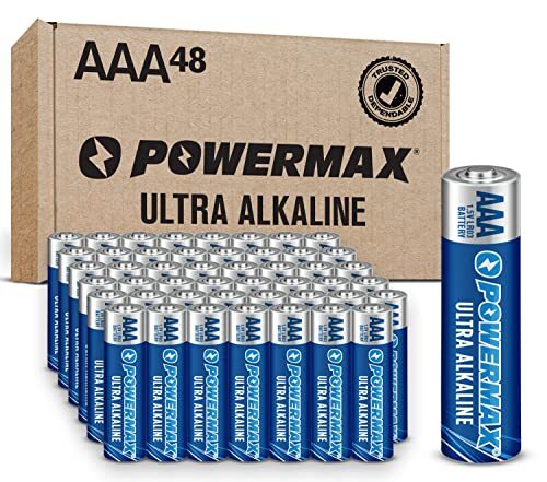 48-Count AAA Batteries, Ultra Long Lasting Alkaline Battery, 10-Year Shelf Li...