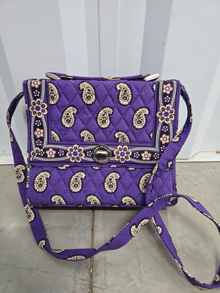 Vera Bradley Colorful Quilted Cotton Crossbody Bag for Women  