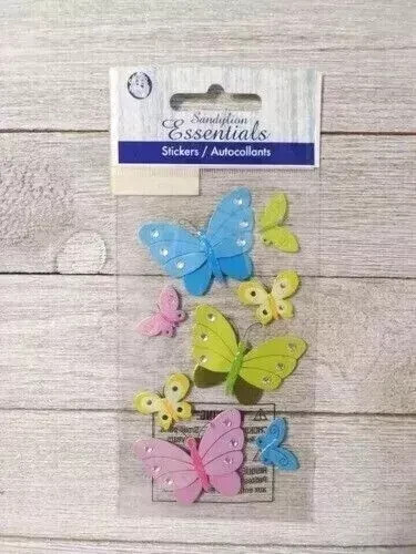 butterfly bug crafts fun stickers sandylion essential dimensional puffy 8pc