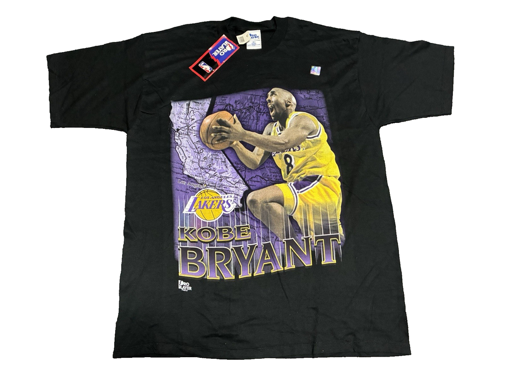 Kobe Bryant NBA Los Angeles Lakers Pro Player Tee T Shirt Size XL USA Vintage