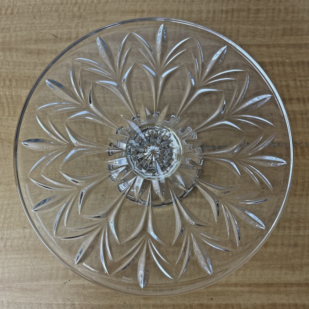Marquis by Waterford Canterbury 10.75 Inch Crystal Cake Stand
