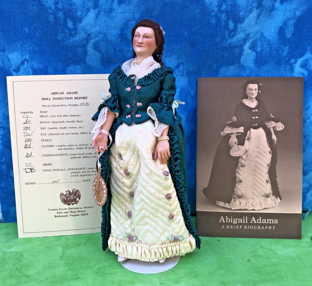 ABIGAIL ADAMS LIVING IMAGE DOLL | US HISTORICAL SOCIETY | 11” | ORIGINAL BOX-image