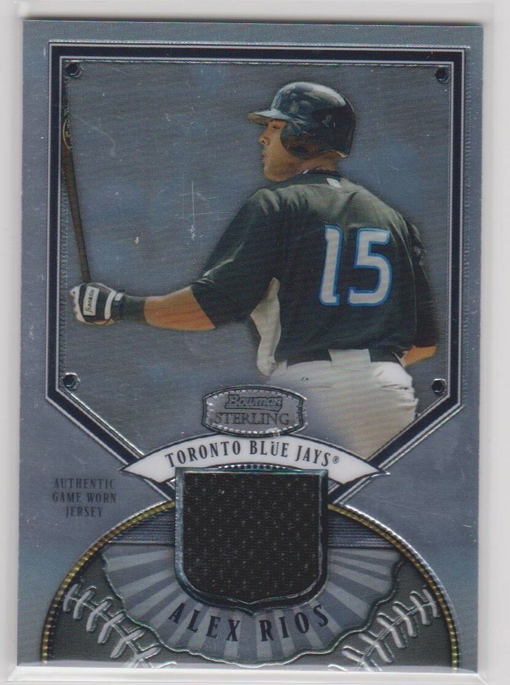 ALEX RIOS 2007 BOWMAN STERLING GAME-USED JERSEY WHITE SOX