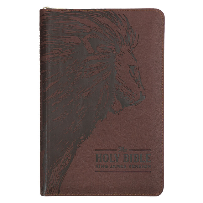 KJV Holy Bible Standard Size Faux Leather Red Letter Thumb Index Edition
