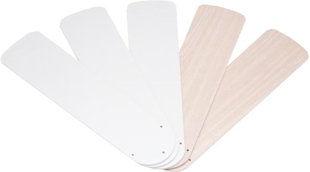 7741100 42-Inch White/Bleached Oak Fan Blades, Five-Pack