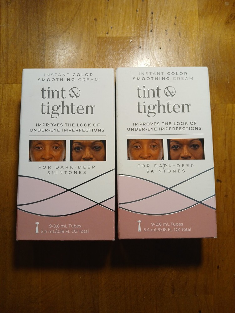 Tint & Tighten Under Eye Imperfections For Medium/Dark Skin tones 9 Tubes NEW