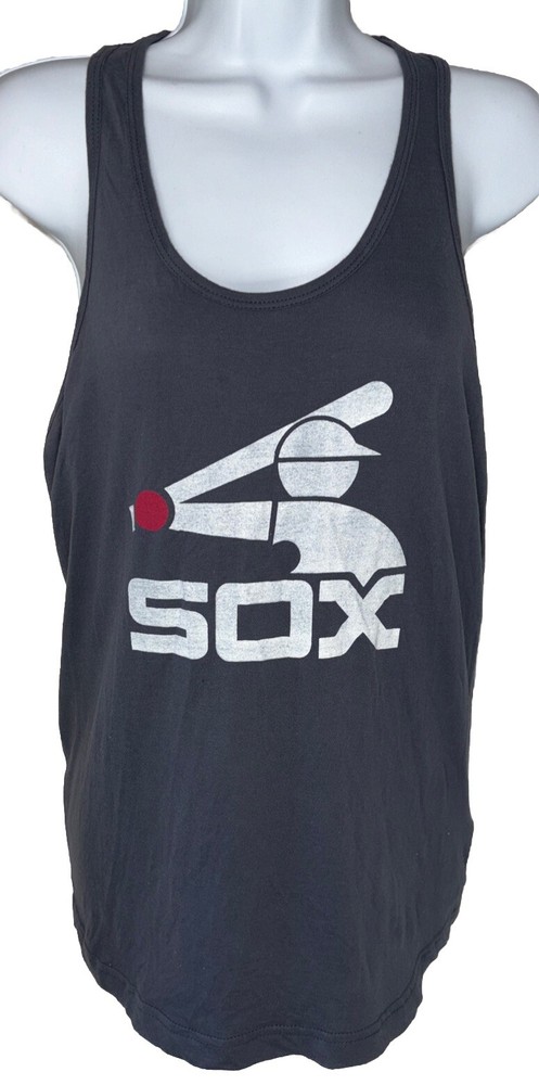 Chicago White Sox Tank Top Shirt Sz XL Gray Red Jacket Cooperstown Collection