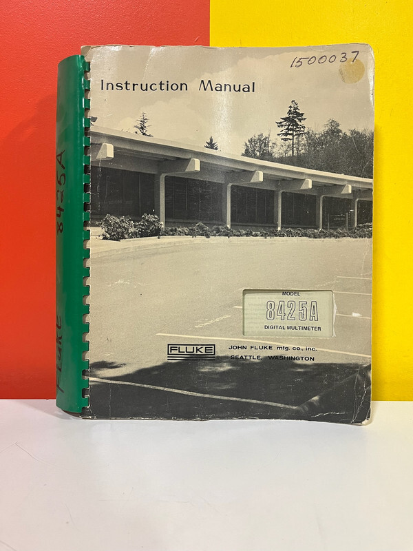 Fluke 2-22-72 Model 8425A Digital Multimeter Instruction Manual