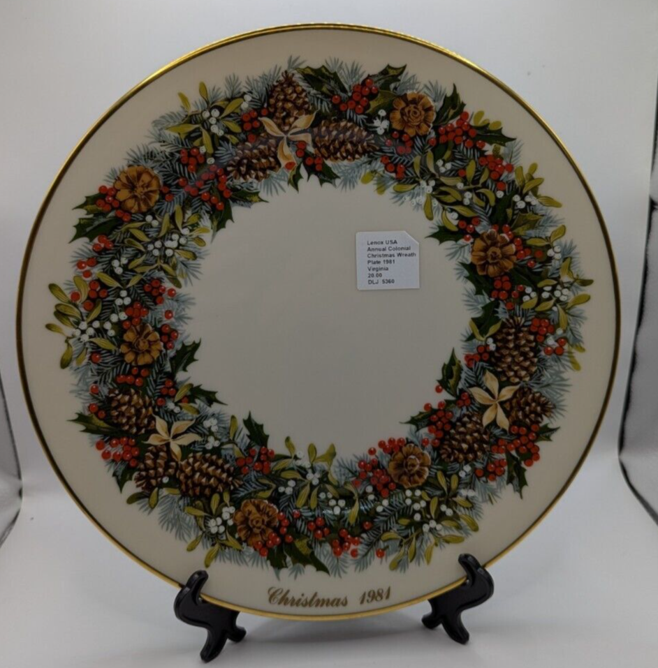 Multiple Lenox Colonial Christmas Wreath Collectors Limited Edition Plates