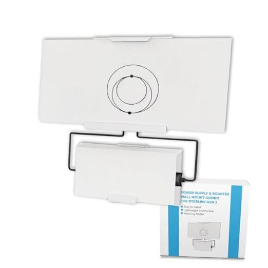 2 in 1 Starlink Router Mount & Power Supply Wall Mount Brackets Holder, Gen 3