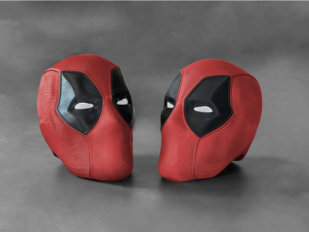 Deadpool Mask with Magnetic Connections - 3D Printed Helmet Perfect for Cosplay