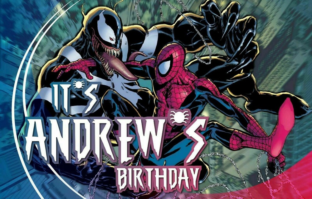 Spiderman Custom Happy Birthday Banner Personalized Poster Movie M1481