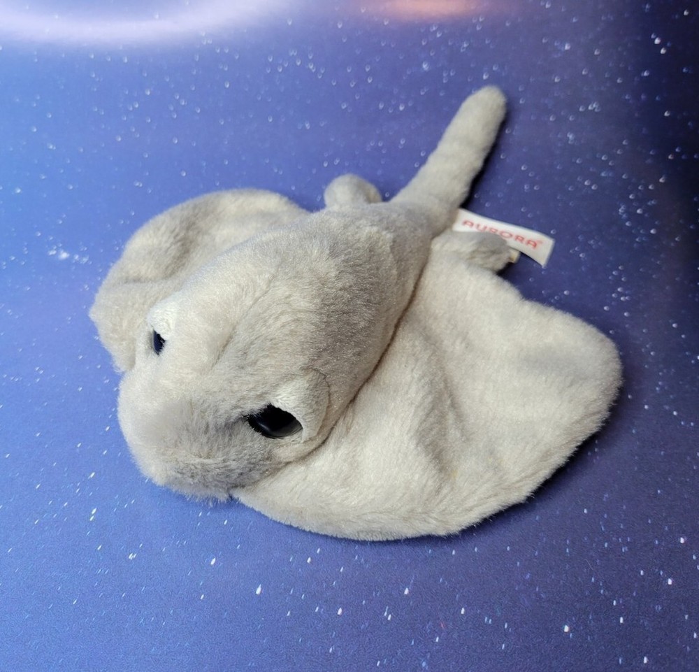 2016 Aurora Sting Ray Plush Toy Solid Gray