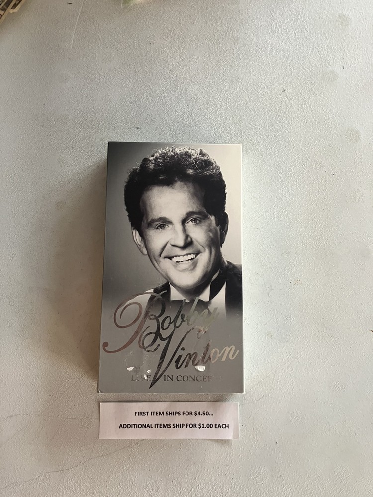 VHS Tape   Bobby Vinton - Live in Concert   $8.00    Ship $4.50/$1.00
