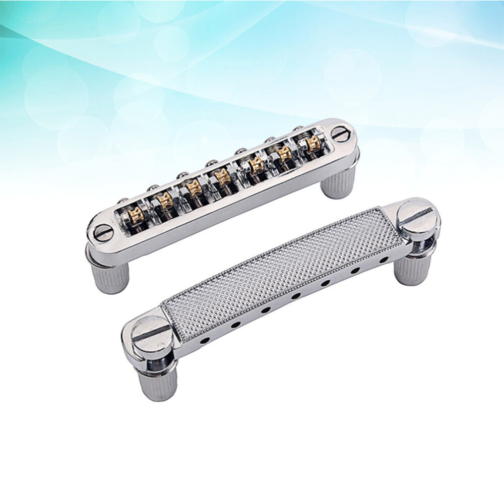 Nickel Notched Electric Guitar Bridge Replacement Saddle for Paul Gear