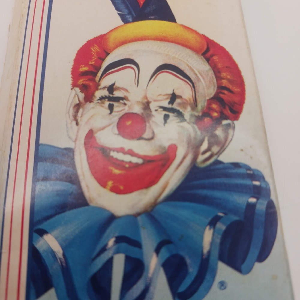 Vintage Scoopy's Flexible Drinking Straws Red White Plastic Clown Logo Box 1985