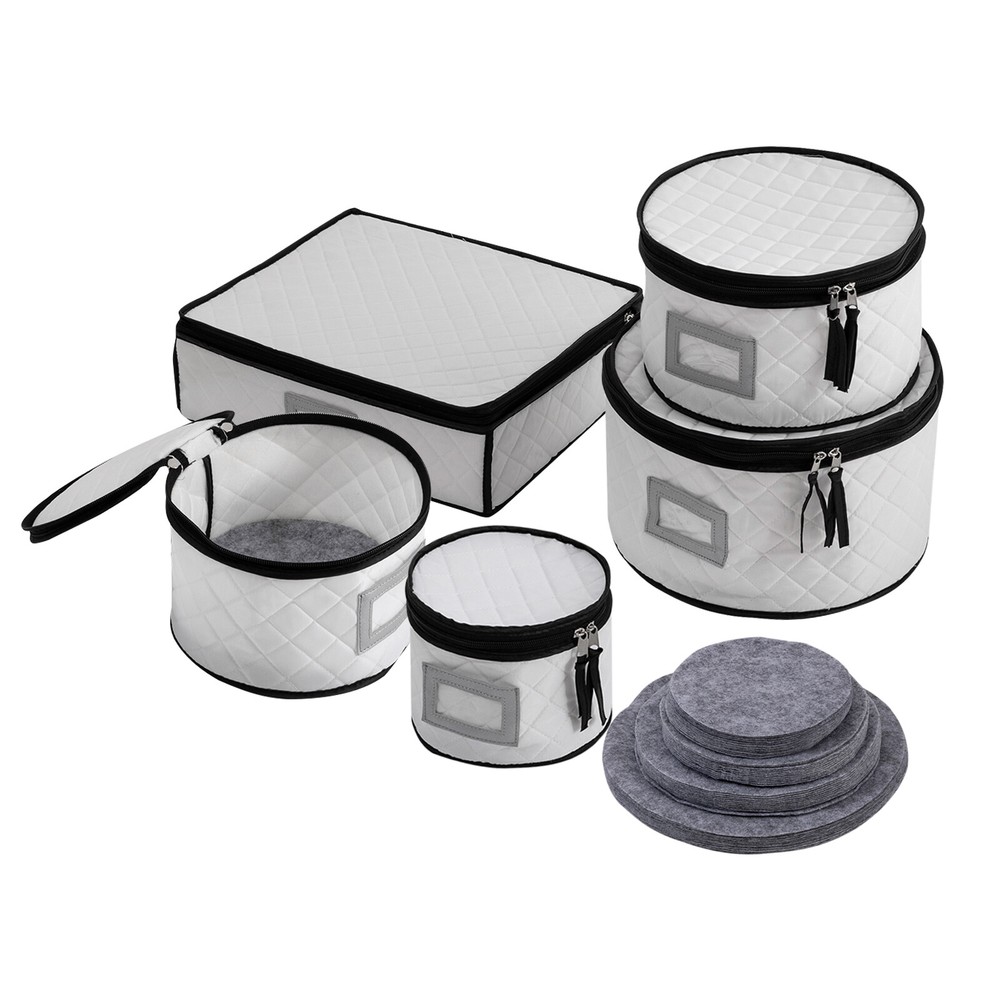 China Storage Containers with Lid , Dinnerware Storage Box for Dishes & Plates