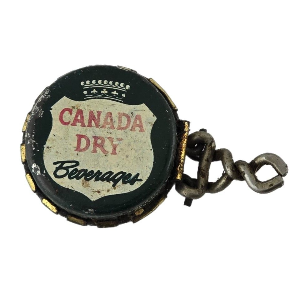 Vintage Cork N Seal Canada Dry Soda Beverage Metal Locking Bottle Cap Recapper