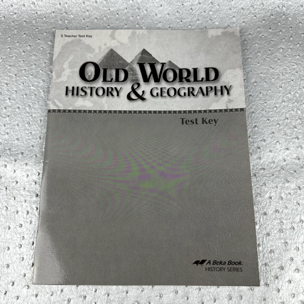 Abeka Old World History 4th Edition Teacher Test Key 13532106-image