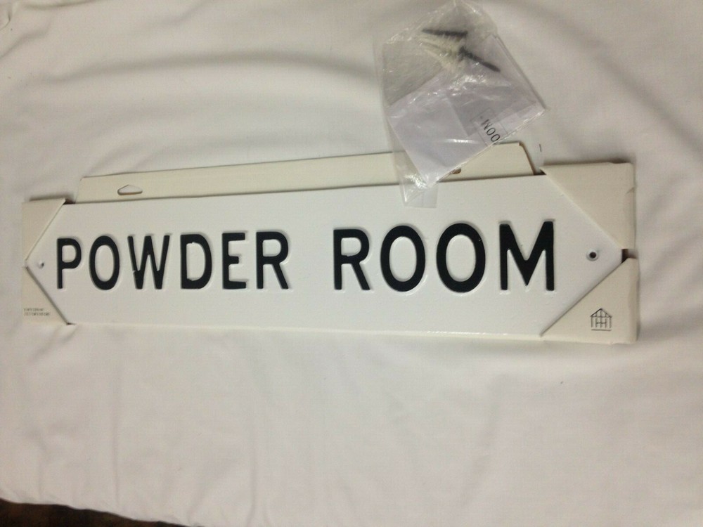 Powder Room Wall Sign in White by Hearth & Hand with Magnolia  