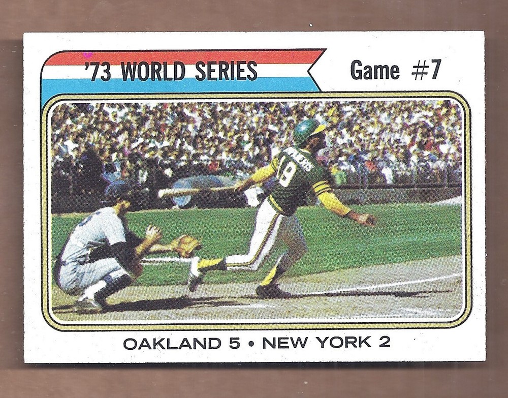 1974 Topps #478 WORLD SERIES GAME 7 BERT CAMPANERIS NEAR MINT CONDITION